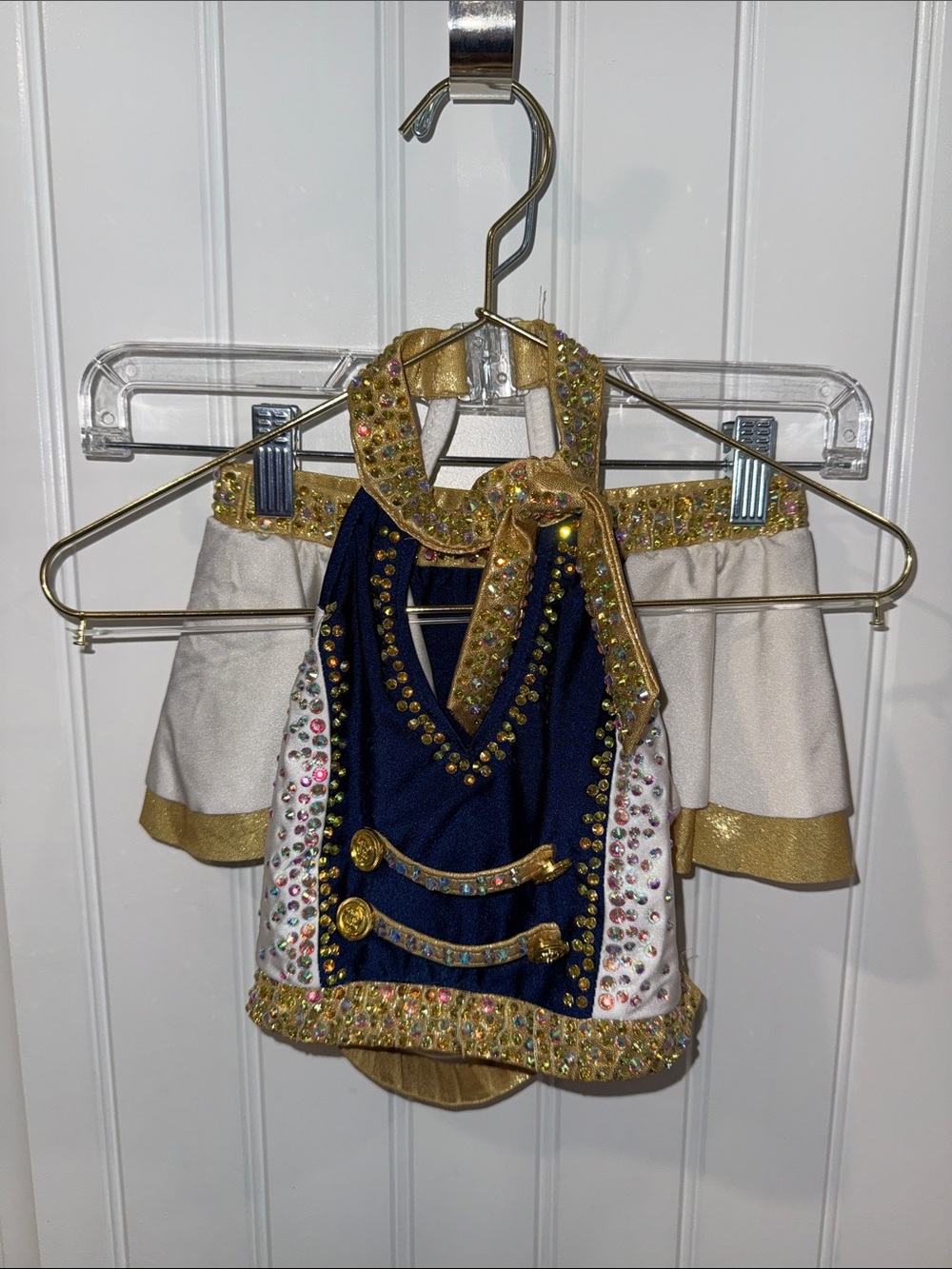 Kids Navy and Gold Regal Costume Top